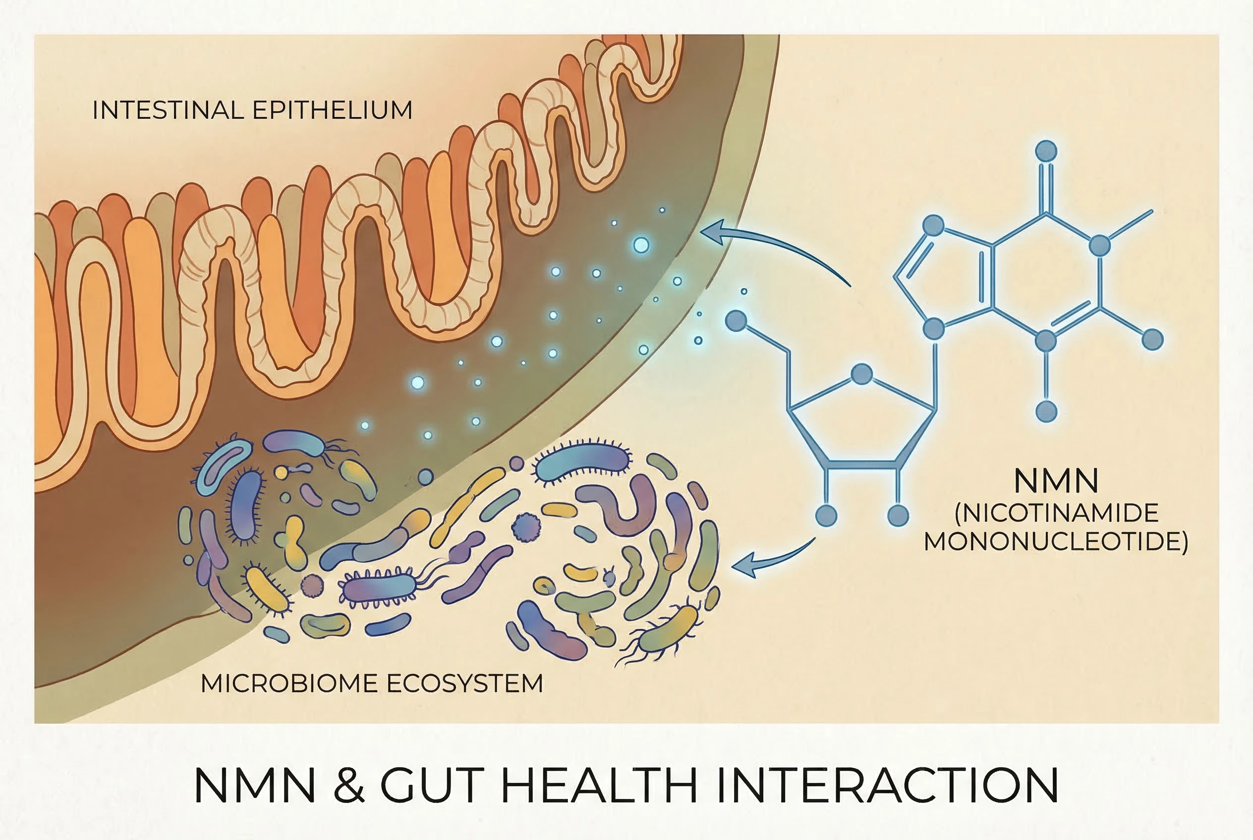 NMN and Gut Health: NAD+ Impact on Microbiome & Digestion