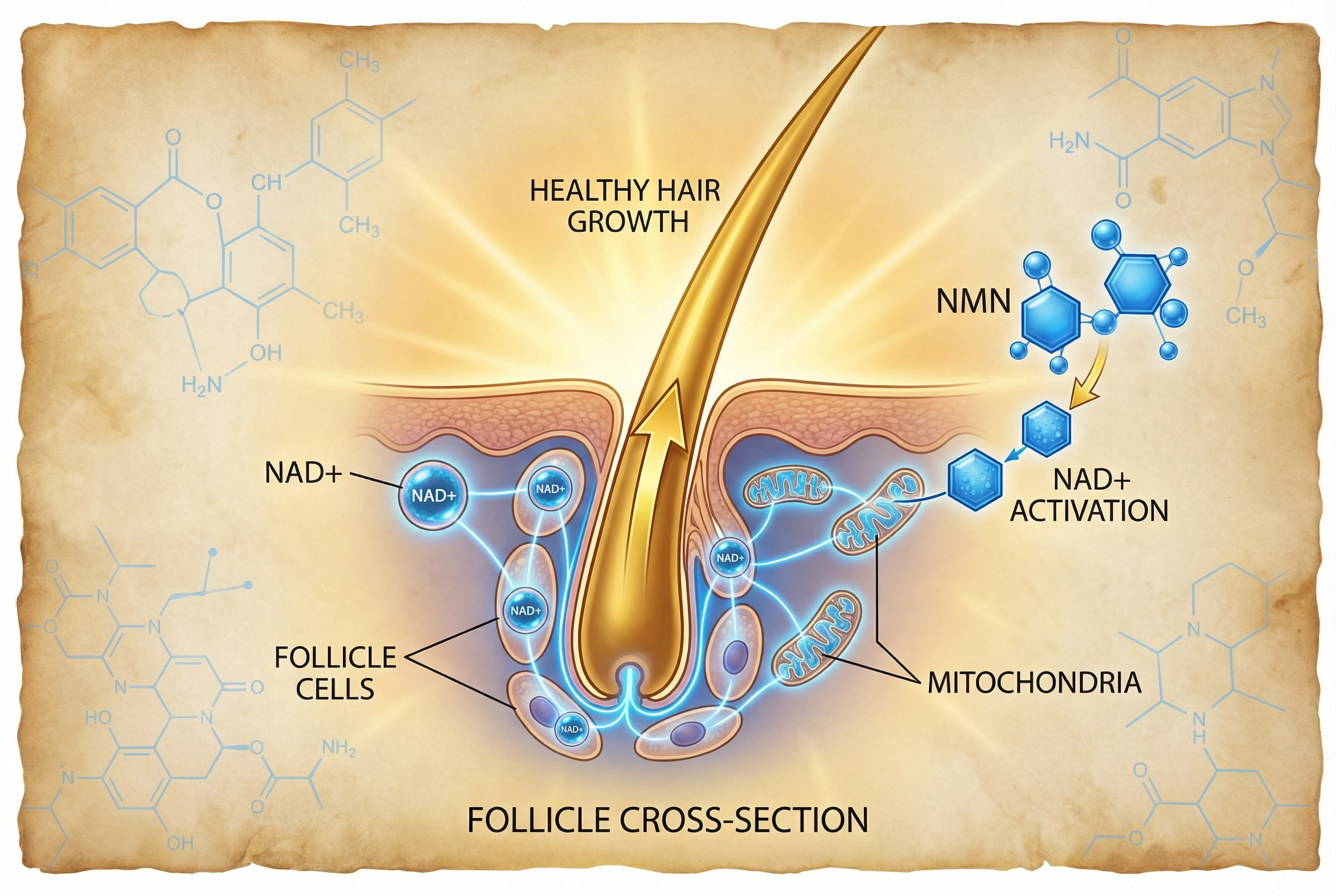 NMN for Hair Loss: Boost NAD+ to Support Hair Regrowth